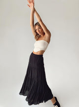 Miriah Maxi Skirt Black