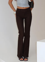Kinkirk Flared Pants Chocolate