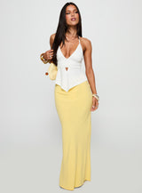 Jodie Maxi Skirt Lemon Yellow