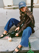 Shima Low Rise Straight Leg Jeans Mid Wash