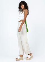 Louis Linen Blend Pants Beige