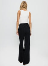 Maple Flare Jeans Washed Black