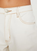 Naylor Wide Leg Jeans Cream Tall