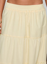 Garden Party Maxi Skirt Lemon