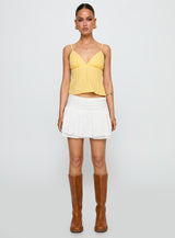 Written In The Stars Mini Skirt White
