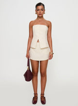 Full Disclosure Skort Cream