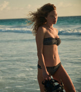 AZELINE BIKINI TOP -- LA MADDALENA GINGHAM
