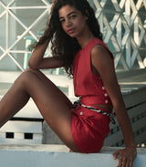 DARLING SHORT -- SCARLET