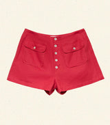 DARLING SHORT -- SCARLET