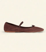 ELENI MARY JANE -- CHOCOLATE SUEDE