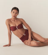 EVORA BIKINI BOTTOM -- DEEP SUMAC