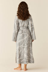 Kaia Cloud Jersey Kimono Robe in Whisper