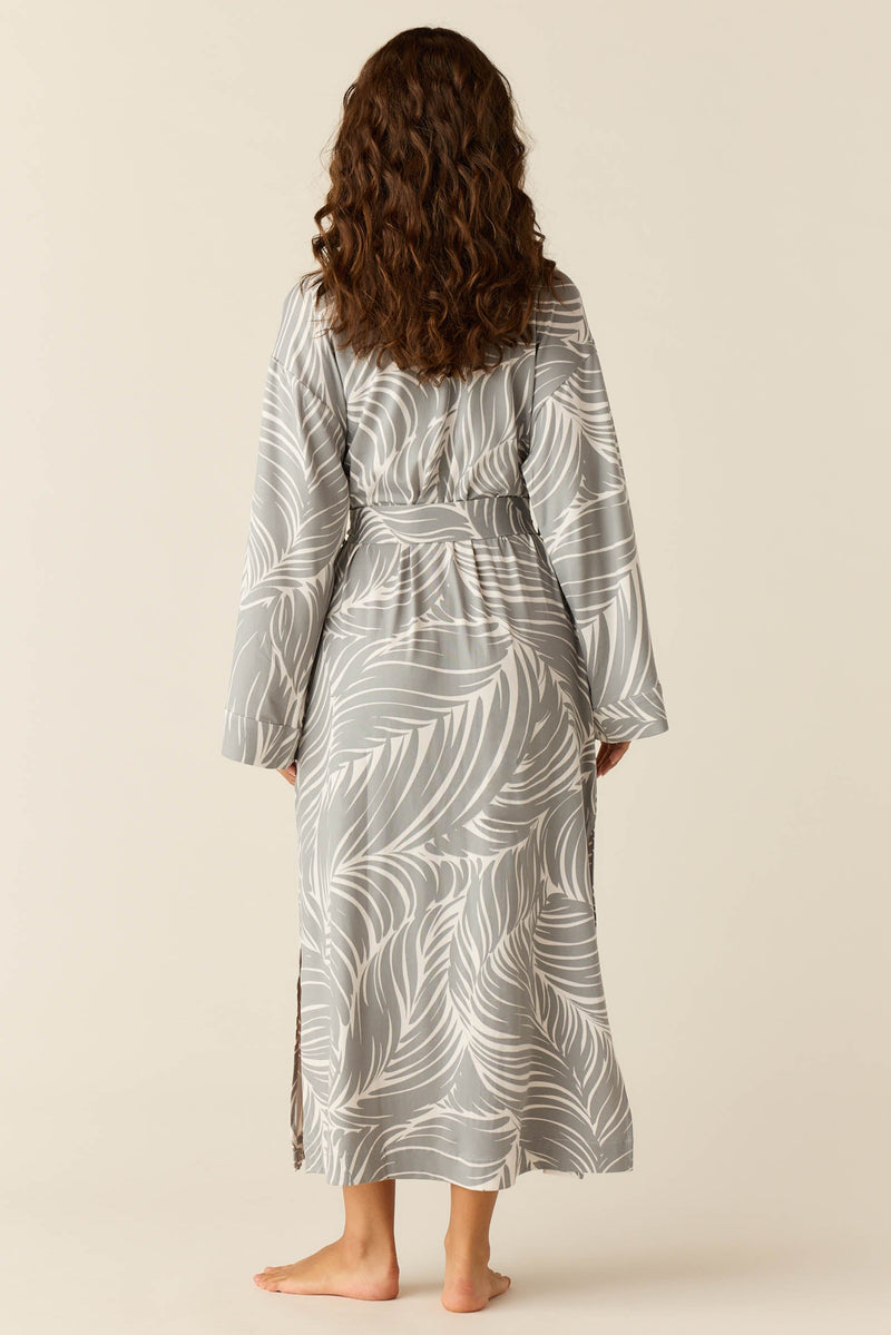 Kaia Cloud Jersey Kimono Robe in Whisper
