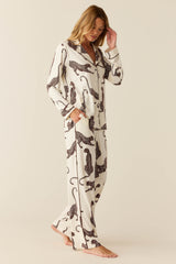 Winter Cloud Jersey PJ Set in Vinyasa