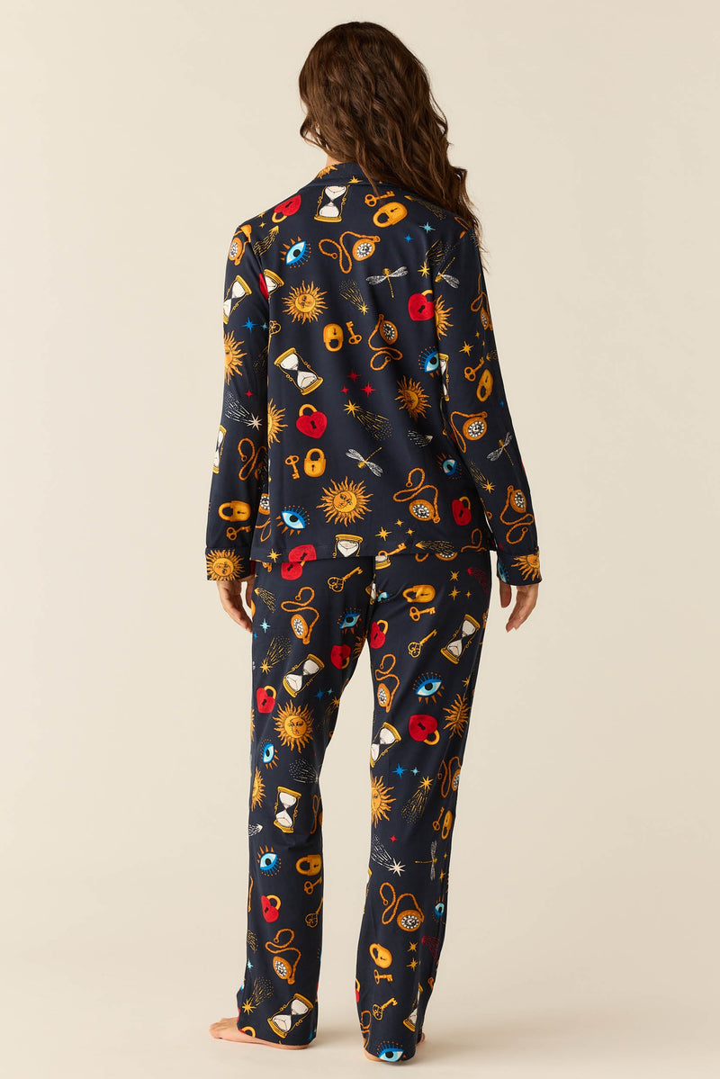 Winter Cloud Jersey PJ Set in Mystic
