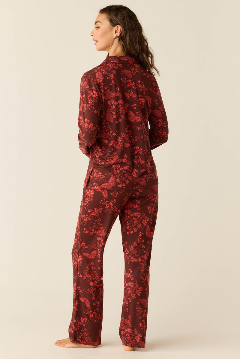 Winter Cloud Jersey PJ Set in Botanical