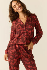 Winter Cloud Jersey PJ Set in Botanical