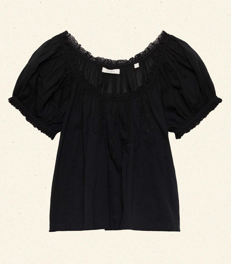 FREDERICA TOP -- BLACK