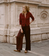 FREYA CARDIGAN -- MALBEC