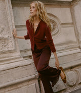FREYA CARDIGAN -- MALBEC