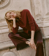 FREYA CARDIGAN -- MALBEC