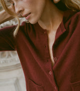 FREYA CARDIGAN -- MALBEC