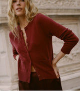 FREYA CARDIGAN -- MALBEC