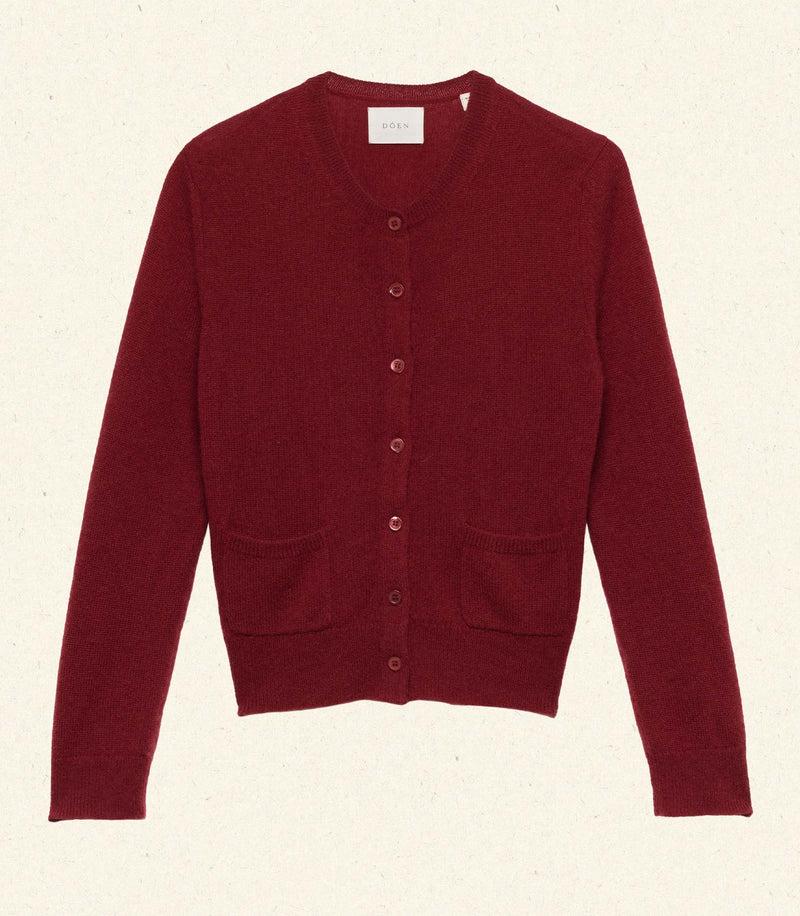 FREYA CARDIGAN -- MALBEC