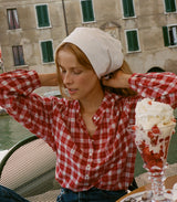 HOLDE TOP -- ALSACE PLAID