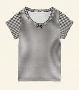 HUCKLEBERRY TEE -- NOIR LA MADDALENA GINGHAM