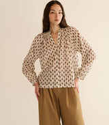 JULIENNE TOP -- PROVENCAL PAISLEY