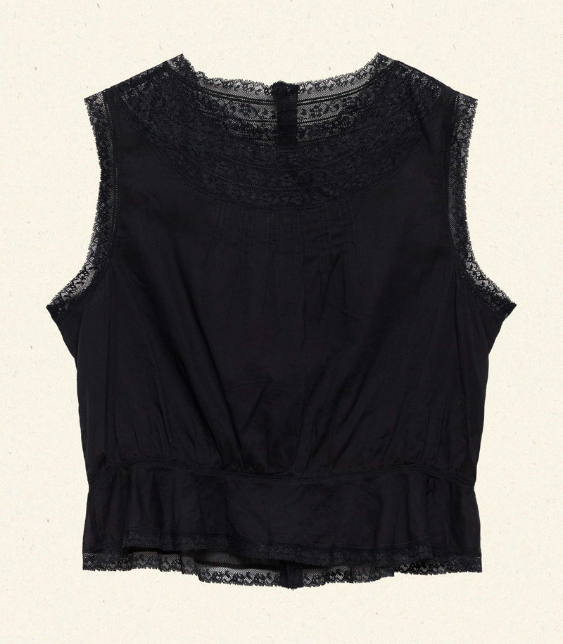 LILIBET TOP -- BLACK