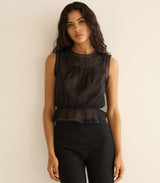LILIBET TOP -- BLACK