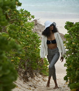 LULA CROP PANT -- NOIR MARJORIE GINGHAM