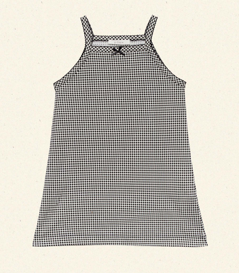 NIXIE DRESS -- NOIR LA MADDALENA GINGHAM
