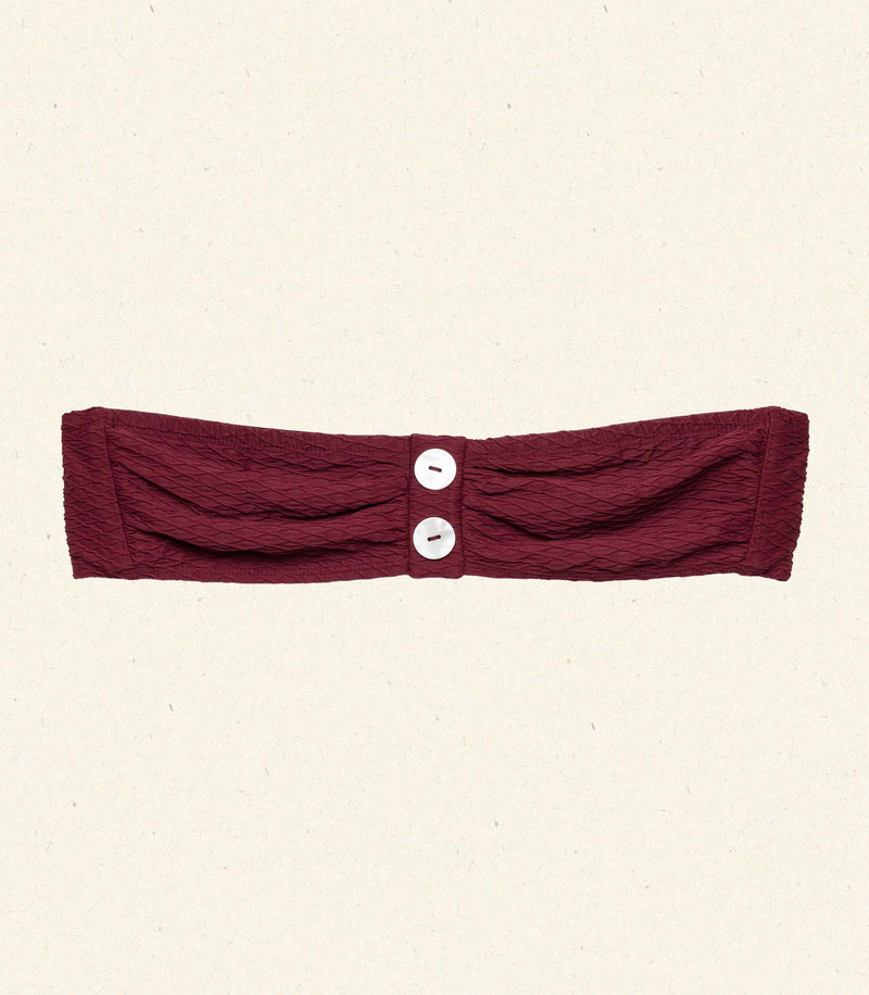RIVA BIKINI TOP -- DEEP SUMAC