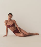 RIVA BIKINI TOP -- DEEP SUMAC