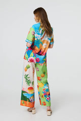 Tropical Print Short Sleeve Shirt