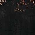 Lace Overlay Short Sleeve Blouse
