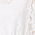 Broderie Anglaise Semi Sheer Peplum Top