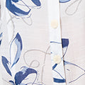 Floral High Low Relaxed Semi Sheer Blouse