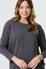 Drop Shoulder Relaxed Knit Top