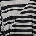 Striped Asymmetric Long Sleeve Tunic Top