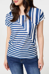 Striped Short Sleeve Relaxed T-Shirt