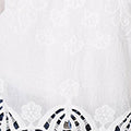 Lace Trim Sheer Layered Blouse