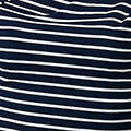 Striped Asymmetric Short Sleeve Top