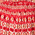 Printed Shirred 1/2 Sleeve Bardot Top