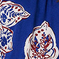 Leaf Print Bardot Puff Sleeve Crop Top