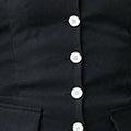 Button Front Strapless Waistcoat Vest Top