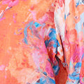 Abstract Print 1/2 Sleeve Shirt